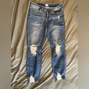 Sneak Peek midrise distressed jeans size 11 juniors